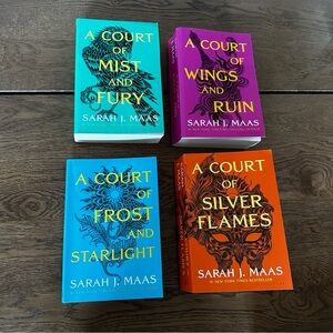 A Court of Thorns and Roses by Sarah J. Maas. Set of 4 books
